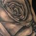 black and grey rose Tattoo Design Thumbnail